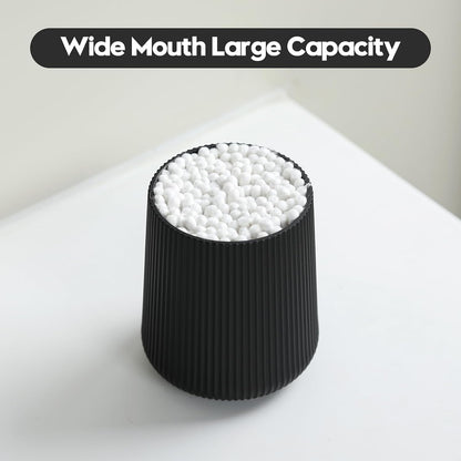 YAUKPH Black Striped Toothbrush Holder | for Electric Toothbrushes Bathroom Organizer Cup for Toothpaste Kids & Adults