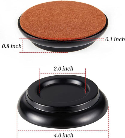 Piano Caster Cups Leg Floor Protectors WOGOD Upright Piano Caster Cups Felt Bottom Leg Pads for Wood Floor Furniture …