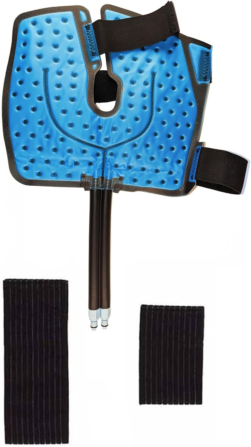 Cold Water Therapy Versatile-Fit Pad for PMT Cryotherapy Unit - Post Surgery and Injury Recovery - Pad Only for Circulating Ice Machine for Knee, Shoulder Pain Relief - with Custom couplings