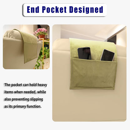 Adjustable Headrest Pillow for Recliners and Armchairs - Non-Slip Velvet Cushion for Neck Support and Pain Relief (Gray)