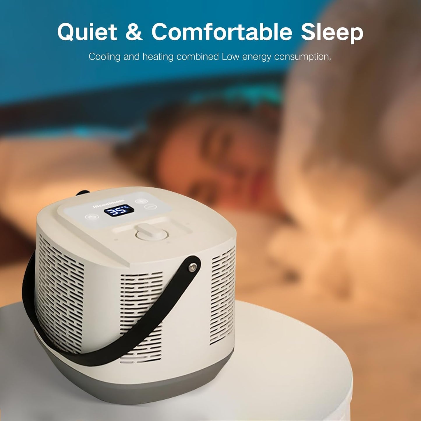 Bed Cooling System with Portable Cooling Mattress & Heater 54-115 ℉, Safe Water Circulation, Low Energy, Quiet Operation, Bed Air Conditioner Under Sheets Ideal for Camping, RVs, and Indoor Use