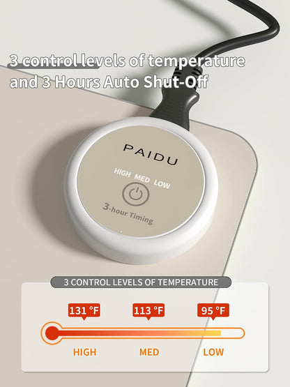 PAIDU Heated Mouse Pad Hand Warmers, Electric Warm Office Desk Mat