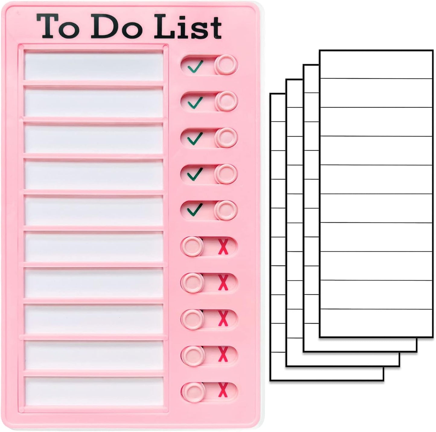 Chore Chart To Do List Adhd Tools for Kids and Adults Sliding Morning Routine Chart for Kids Detachable RV Checklist Board Reusable My Chores Checklist Task Board