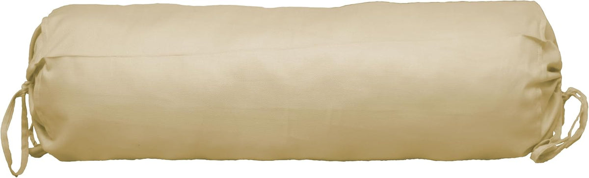 Saffron HANDICRAFTS Cotton 240TC - Bolster Cover Full Round Removable Cover for Neck Roll, Leg Rest,Yoga Practice, Meditation, Bed Sofa Couch (Teal Blue, 8"x24"(20 cm x 60 cm))