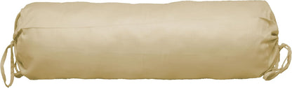 Saffron HANDICRAFTS Cotton 240TC - Bolster Cover Full Round Removable Cover for Neck Roll, Leg Rest,Yoga Practice, Meditation, Bed Sofa Couch (Teal Blue, 8"x24"(20 cm x 60 cm))