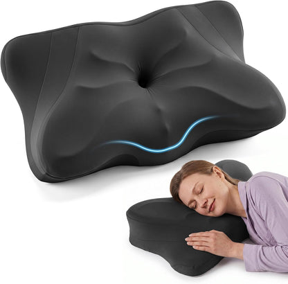 Sweetcrispy Cervical Pillow for Neck Pain Relief, Cooling Memory Foam