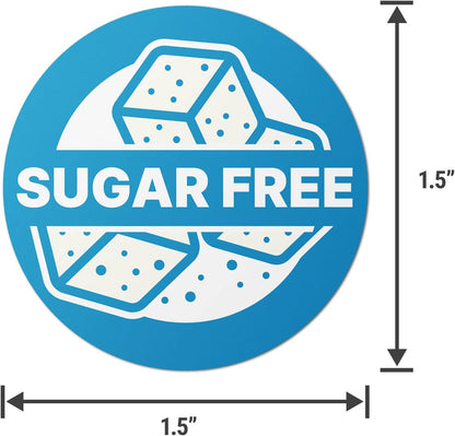 Dairy Free Food Labels Stickers - 1.5" Round Food Allergy Warning Meal Choice Label Stickers for Restaurant Deli Grocery Store Food Packaging, Strong Adhesive & Easy Peel (300 Labels on Sheet)