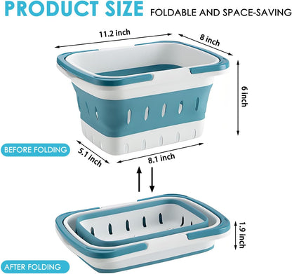 Fammart Mesh Shower Caddy Portable with Drawstring, Dorm Room Essentials for College Girls Guys, 8-Pocket Extra Large Shower Bag Basket Tote for Camping Beach Gym Travel Toiletry Bathroom