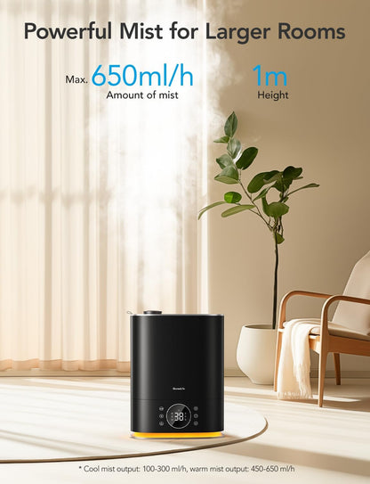 GoveeLife 7L Smart Humidifier for Bedroom, Warm & Cool Mist for Large Room