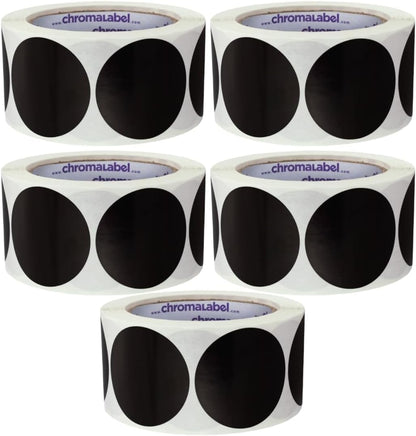 Fluorescent Green Dot Stickers, 2 Inch, 500/Roll | Writable Matte Paper Circle Stickers for Inventory, Classrooms, Offices, Retail, and Color Coding. Made in USA
