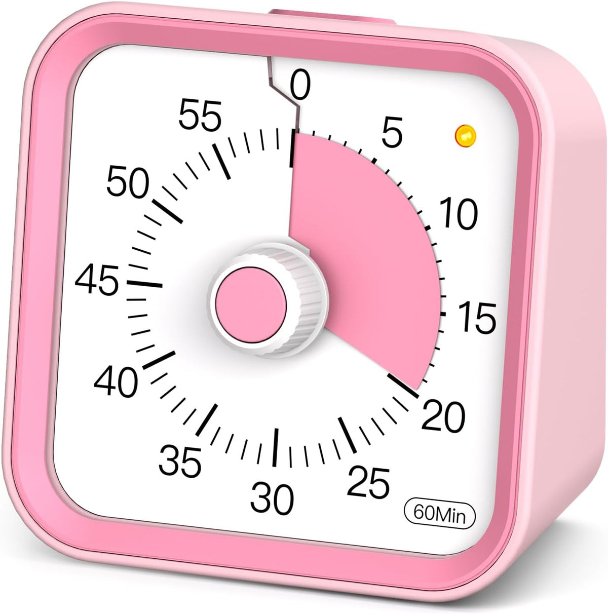 Visual Timer for Kids, Countdown Timer with Pause Function, White