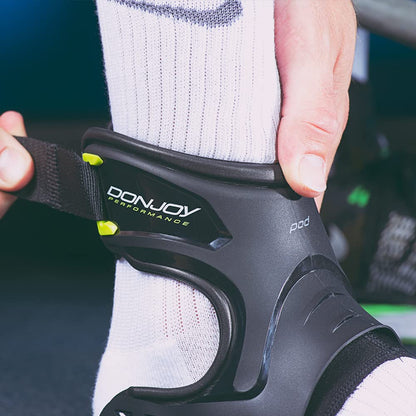 DonJoy Performance Pod Ankle Brace DP151AB05, Small Left (White) | Pod Protection-on-Demand, Low-Profile Molded Tpu Shell, 4 Oz Lightweight, Adjustable Underfoot Strap, Small Left White