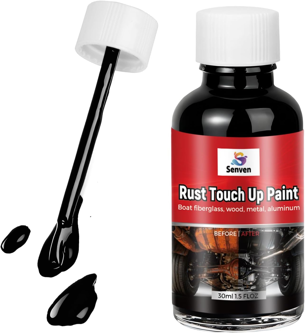 White Touch Up Paint High-Gloss Multi Surface Acrylic White Touch Up Paint Pen Scratch Repair for Metal,Walls,Cabinets,Appliances,Wood,Door,Furniture,Enamel 1.5 Fl Oz