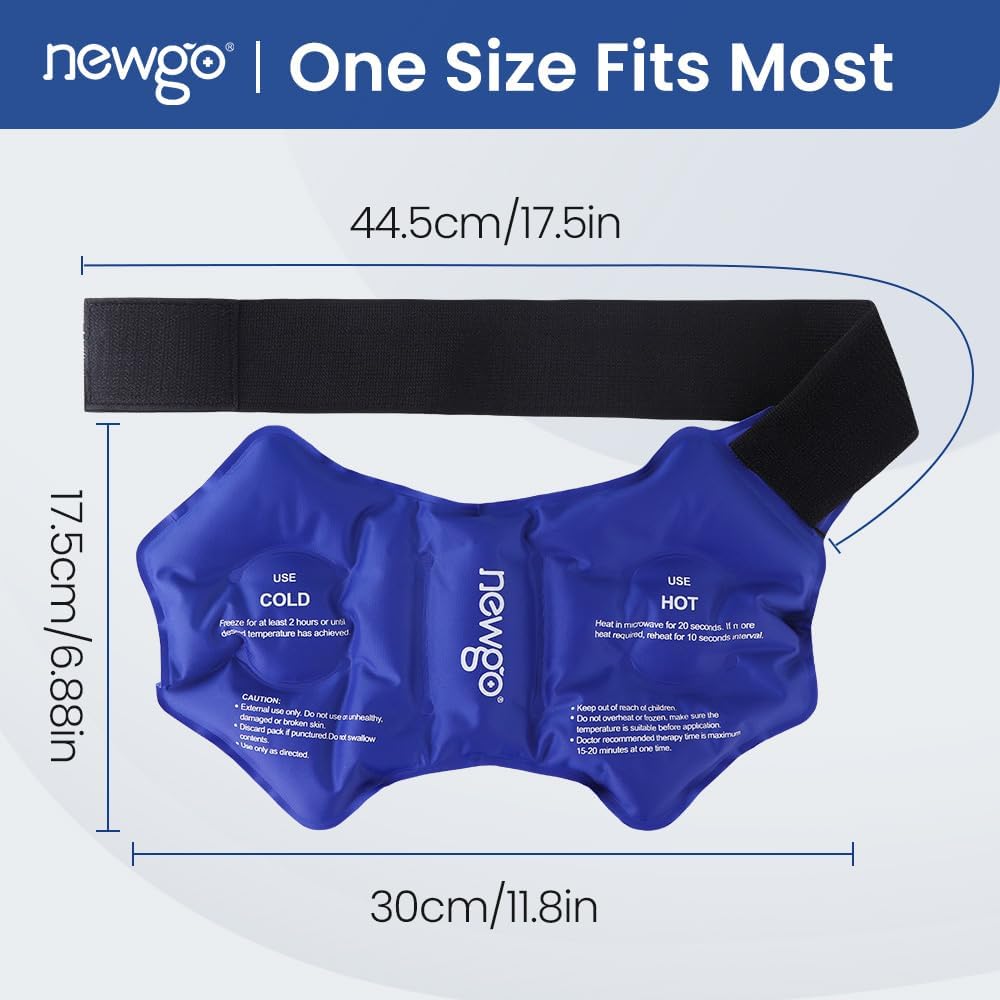 NEWGO Ankle Ice Wrap – Reusable Cold Pack for Swelling & Post-Surgery | Reusable Gel Ice Wrap for Ankle, Cold Therapy for Sprains, Swelling, and Post-surgery Recovery, Ideal for Ankle Injuries