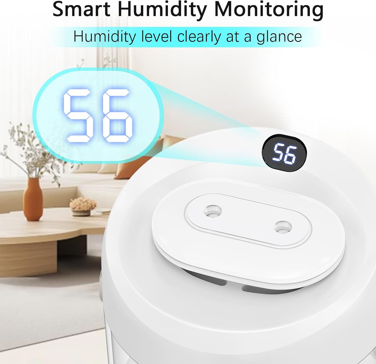 Humidifiers for Bedroom, 2.0L Cool Mist Humidifier for Plants & Home