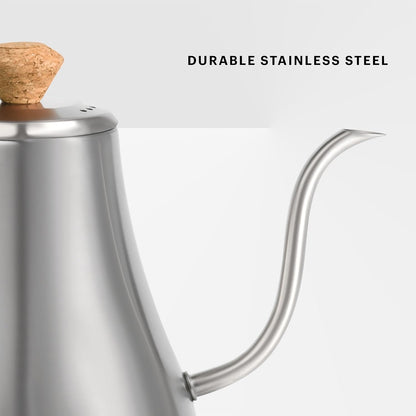 Bodum 27oz Bistro Gooseneck Electric Water Kettle, Pour Over Coffee & Tea, Stainless Steel, Matte Black