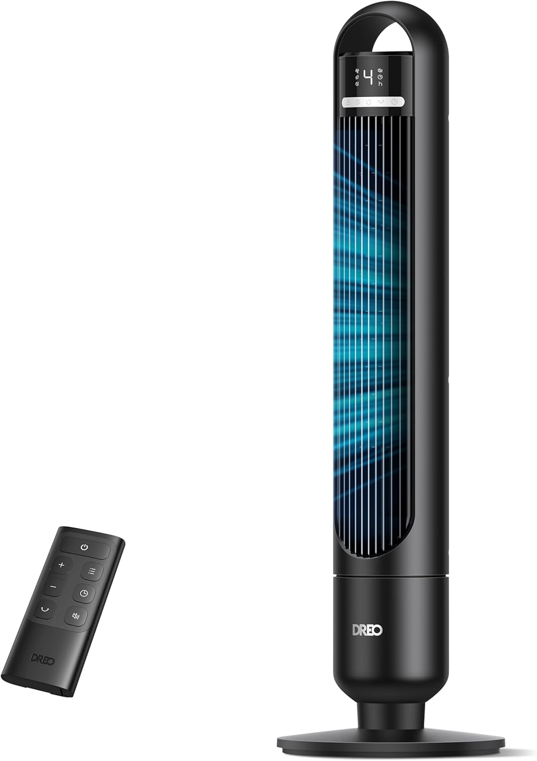 DREO Tower Fan for Bedroom, 26ft/s Velocity, 90° Oscillating, 8H Timer
