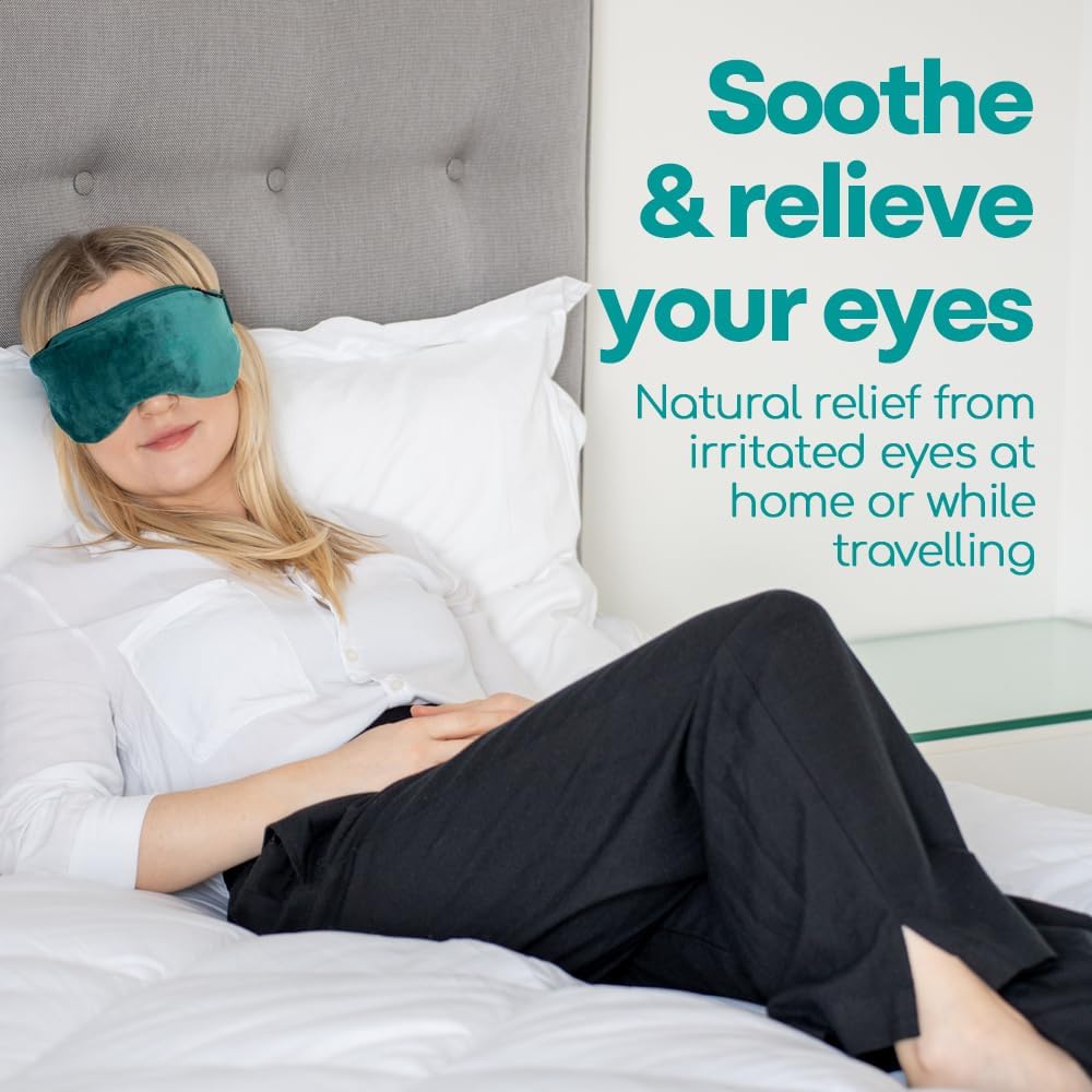 Medi Grade Heated Eye Mask for Dry Eyes, 2-in-1 Warm Compress and Cold Mask