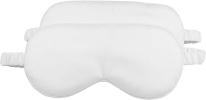HBHLFZ Sleep Mask 2 Pack - Bamboo Viscose Fiber Sleeping Eye Mask - with Elastic Band/Headband - Comfort Sleeping Shade - for Nighttime Sleeping, Traveling & Napping（Pink，Green）