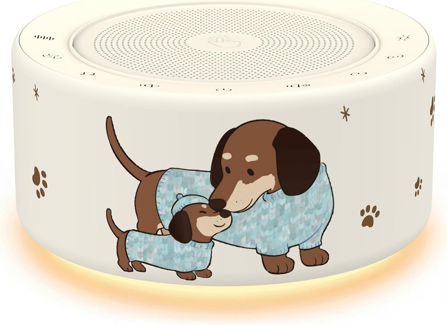 Kipcush White Noise Machine for Baby & Adults, 30 Soothing Sounds, Sleep Sound Machine with 8 Color Night Light, Memory Function, White Noise for Sleeping, Nursery, Office, Travel & Relaxation
