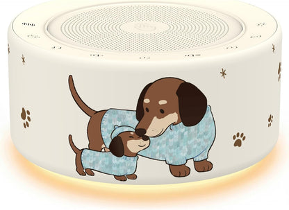Kipcush White Noise Machine for Baby & Adults, 30 Soothing Sounds, Sleep Sound Machine with 8 Color Night Light, Memory Function, White Noise for Sleeping, Nursery, Office, Travel & Relaxation