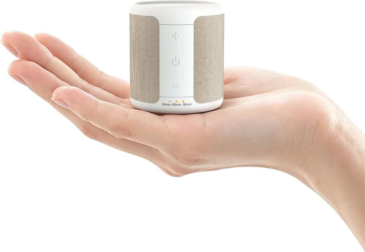 Portable White Noise Machine, 30 Sounds, USB-C, 12H Battery, Mini Travel