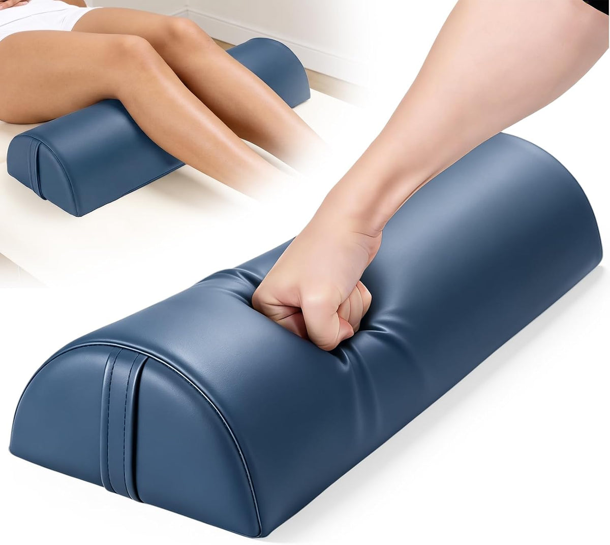 Half Moon Bolster Pillow for Leg, 21 x 6 x 3 in Knee Support Pillow Pad