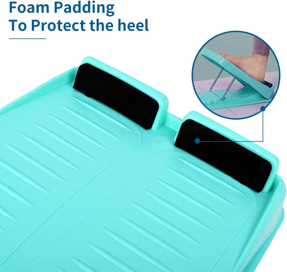 Slant Board, Calf Stretcher Ankle and Foot Incline Board for Stretching Tight Calves or Plantar Fasciitis Adjustable 4 Level (330 lb Capacity), Strength Training Equipment Leg Machines | Stretching Tight Calves or Plantar Fasciitis, Adjustable 4 Level,