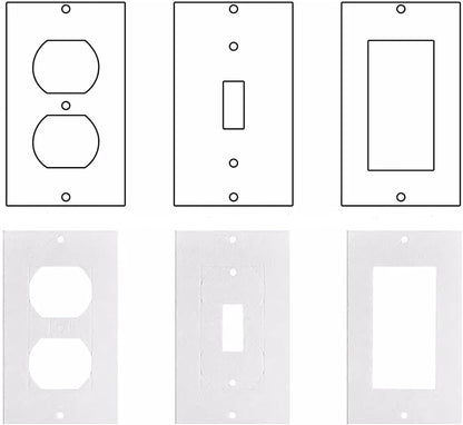 40PCS Wall Insulation Outlet Insulators Draft Sealers, Switch Plate Insulation EVA Foam Gasket for Wall, Light, Switch Socket