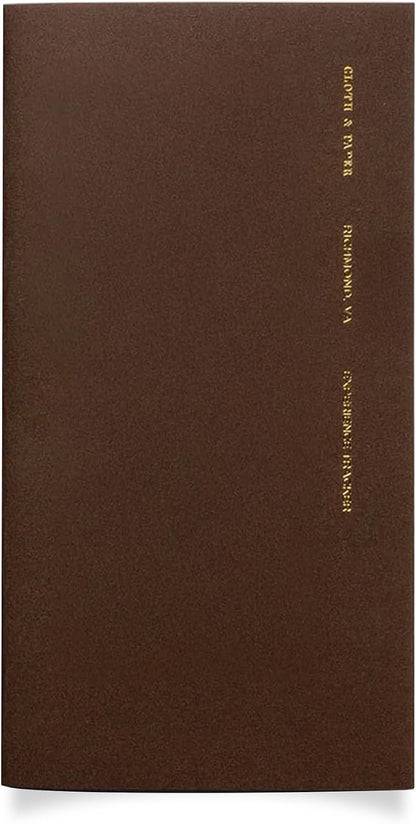 Cloth & Paper Travel Notebook | Daily Wellness Planner – Smoked Salt | Pocket Plus Wellness Planner 3.2" x 6" | Habit Tracker & Self Care Journal for Goals, Gratitude & Reflection – Soft Touch Cover