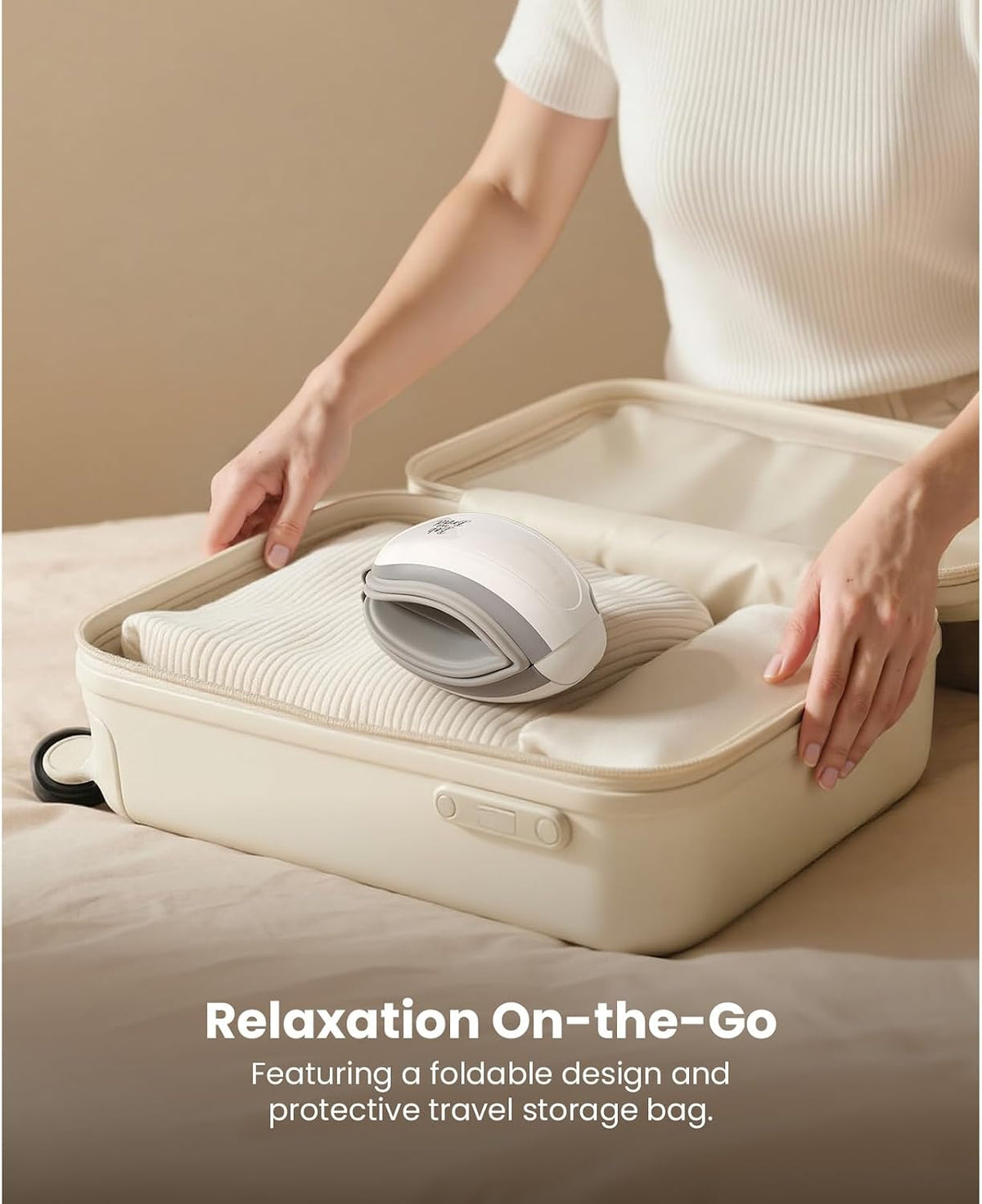 BOB AND BRAD Eye Massager with Heat FSA Eligible HSA, Birthday Gifts for Women Men Mom, Heated Eye Mask for Migraines with Music, Smart Migraine Massager for Dry Eyes Relief & Improve Sleep
