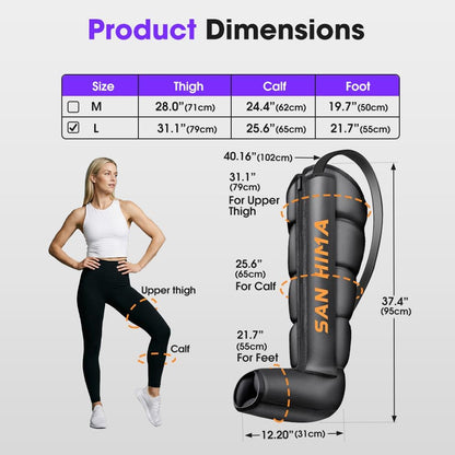 SAN HIMA Air Compression Leg Massager, Compression Boots for Circulation
