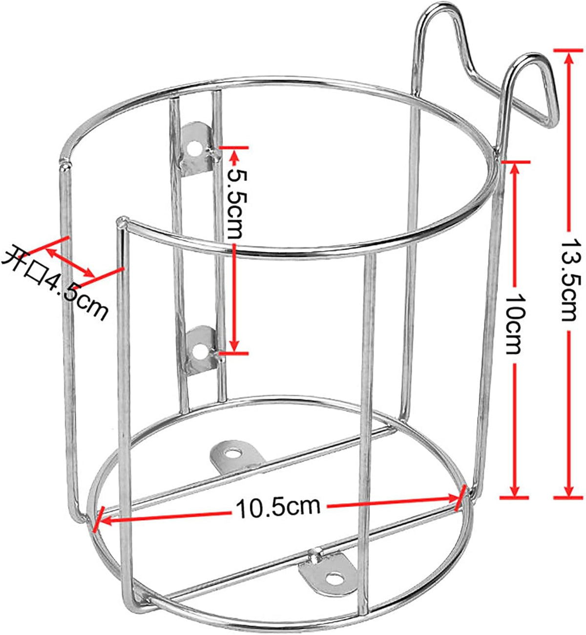 Cup Holder for Bed (Diameter: 3.3IN) Drink Holder Water Bottle/Glass Organizer for Wood Dorm Room Bunk Bed Crib, Metal Toddle Bed,Loft Bedside, Headbed, Car,Office Desk Partition