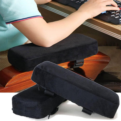 Arm Cushions for Office Chairs Office Chair Armrest Pads, Memory Foam Arm Cushions for Office & Computer Chairs, Soft Elbow Support Arm Rest Covers for Desk Chair, (1 Pair Black)