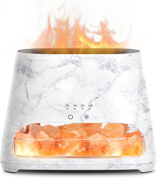 SALKING 2-in-1 Essential Oil Diffuser for Home,Himalayan Salt Lamp Diffuser