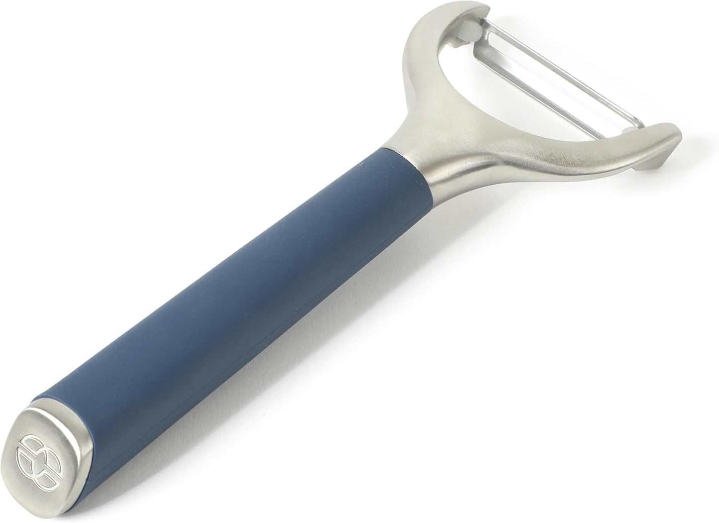 Calphalon Edge Stainless Steel Y Vegetable Peeler w/Thermoplastic Rubber Handle - Navy Blue