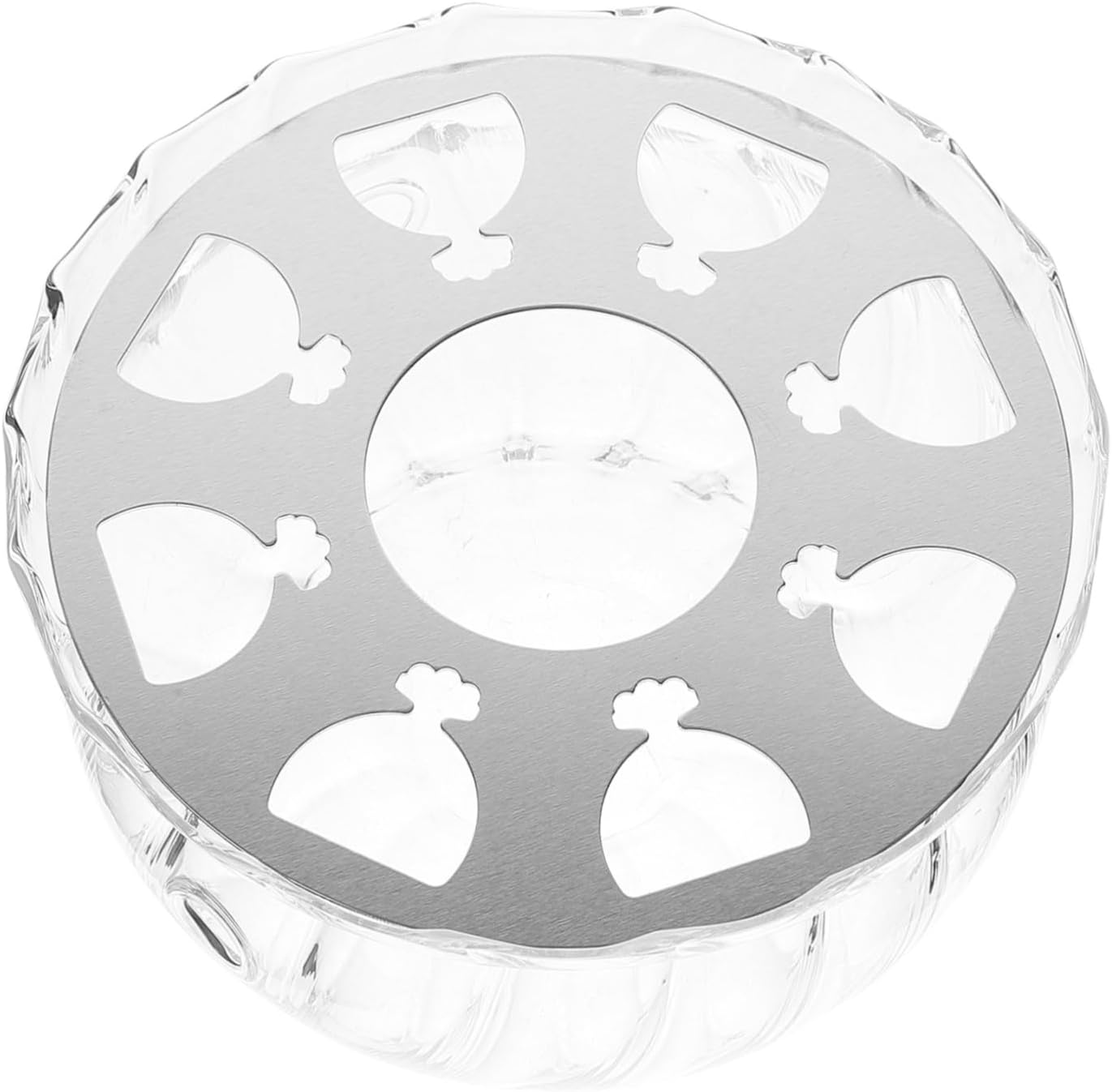 ABOOFAN Glass Teapot Warmer Tealight Holder Elegant Base for Teapots and Kettles Versatile Glass Design for Tea and Soups High-Temperature Material