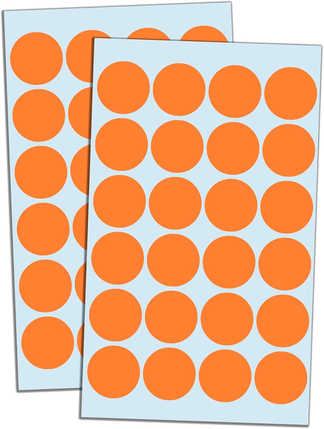 600 Pack, 1" Round Colored Dot Stickers Labels - 6 Colors