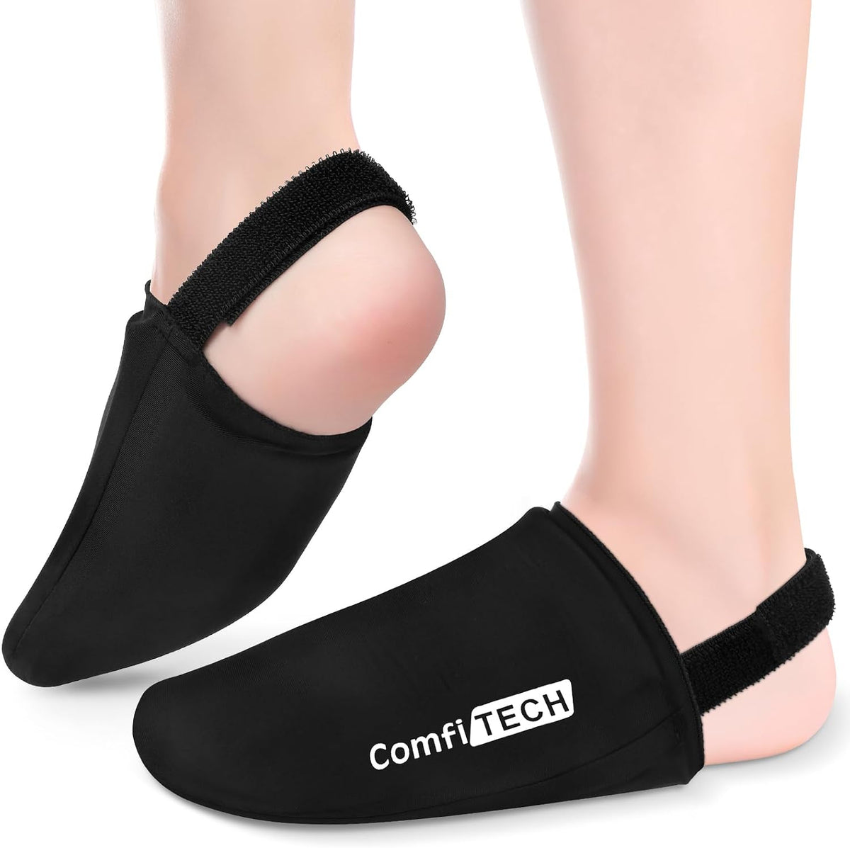 ComfiTECH Foot & Toe Ice Sleeve, Stretchable Straps Cold Gel Socks, 2 Packs