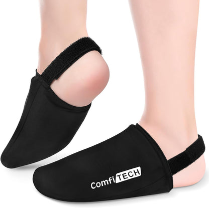 ComfiTECH Foot & Toe Ice Sleeve, Stretchable Straps Cold Gel Socks, 2 Packs
