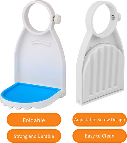 2 Pack Laundry Detergent Cup Holder Fabric Softener Drip Cup Holders Drip Catcher Tray with Fixing Screw Detergent Drip Catcher and Drip Tray Removable Silicone Pad LVYOUIF