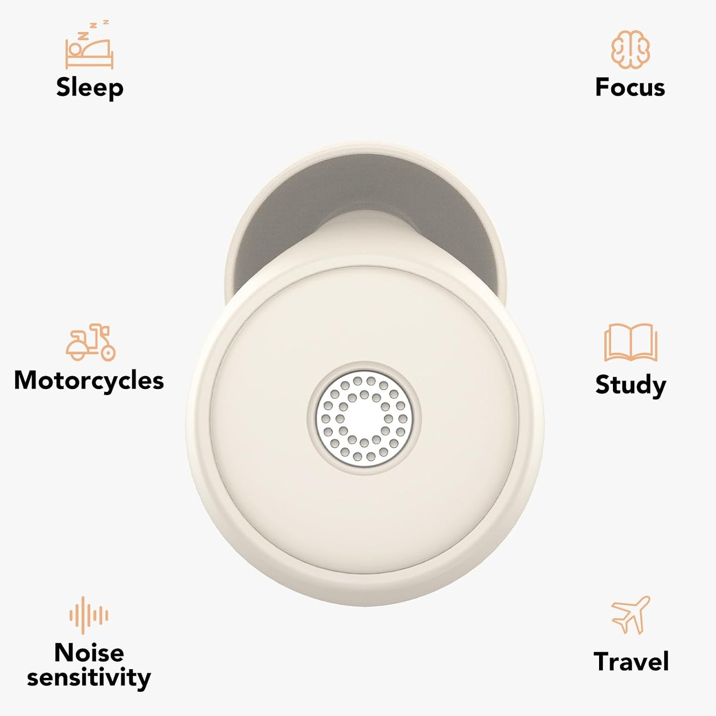 Ear Plugs for Sleeping,Noise Cancelling Silicone Earplugs,Concert,45 dB,Soft and Reusable,Hearing Protection with 8 Earpieces in 4 Sizes(XS/S/M/L),Carrying Bag,for Concert,Sleeping,Black