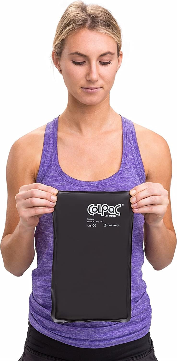 Chattanooga ColPac Reusable Gel Ice Pack Cold Therapy for Knee, Arm, Elbow, Shoulder, Back for Aches, Swelling, Bruises, Sprains, Inflammation (11"x14") - Blue