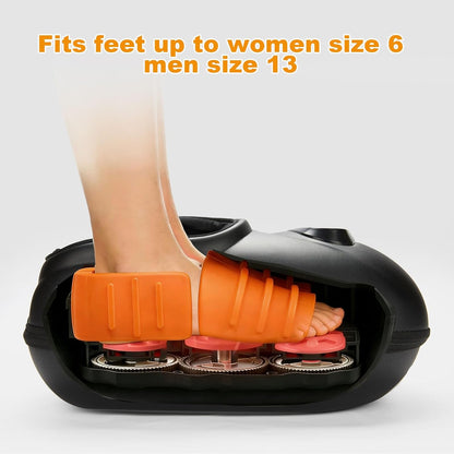 LINGTENG Foot Massager, Heated Foot Massager (Agate Black) | Deep Kneading-Detachable Washable-Home Office Underdesk-Men Women Parent Senior-Birthday Anniversary Christmas Valentine Gift