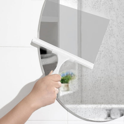 SetSail Squeegee for Shower Glass Door, 10 Inches, Black | Stainless Steel Shower Squeegee for Glass Doors, All-Purpose Window Squeegee for Shower Mirror Bathroom Car Window Cleaning