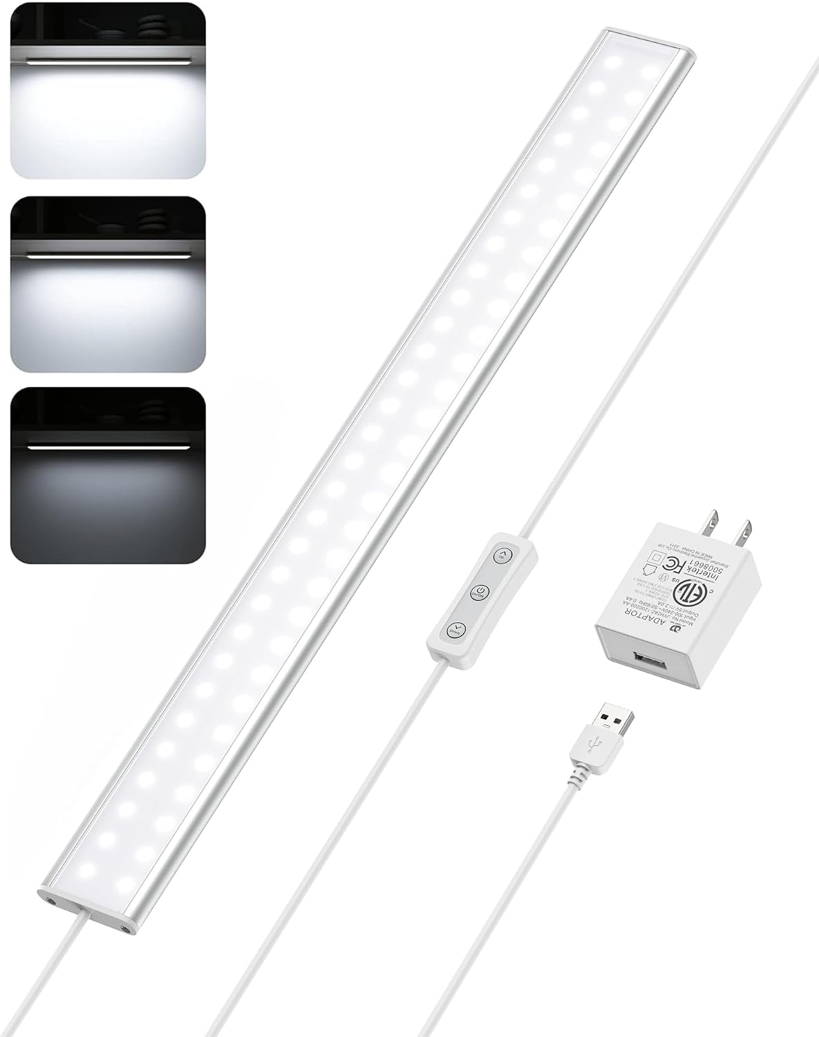 ASOKO Motion Sensor Dimmable Led Under Cabinet Light, 12" Cool White