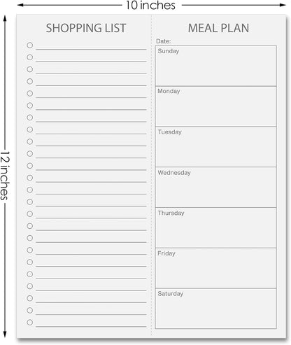 Gueevin 2 Pcs Magnetic Dry Erase Grocery List for Fridge 10" x 12" Magnet White Board Sheet with 8 Whiteboard Markers 2 Eraser Reusable for Refrigerator Kitchen Locker Cabinet Door(Gray Line)