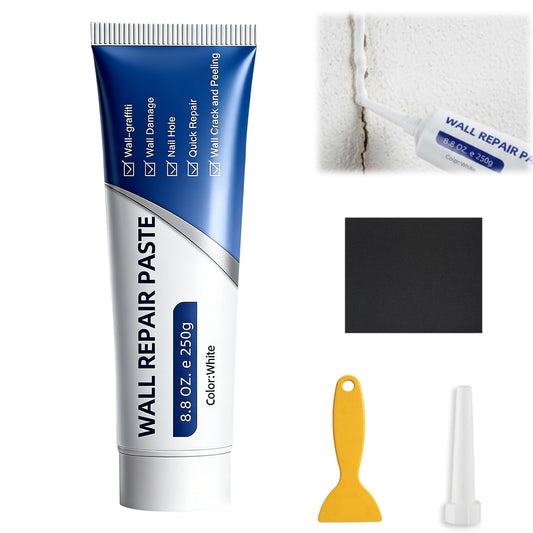 2PCS Drywall Repair Kit, Wall Mending Agent, Wall Patch Repair Kit with Scraper, Multi-Functional Drywall Patch Paste Repair Kit for DIY Home Fix
