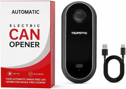 Rechargeable Auto Electric Can Opener, USB Charging, Smart Single-Touch Automatic Can Opener, Hands Free, Auto Stop, Smooth Edge, Perfect for Seniors,Women Men at Home, and Travel