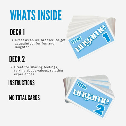 Pocket UNGAME - Seniors Edition - Non-Competitive Card Game for Seniors to Discuss, Share Values & self Express - Take a Walk Down Memory Lane - Age 55+